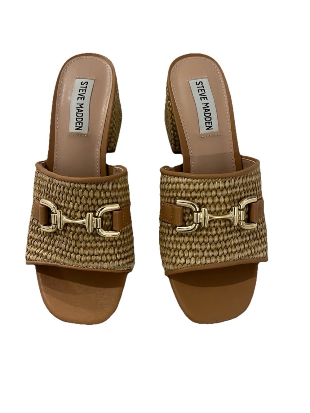 Steve Madden Santana Block-Heel Buckle Dress Sandals